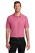 Port Authority K200/TLK200 Mens Wearever Signature Pique Short Sleeve Polo Shirt Awareness Pink Model Front
