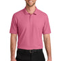 Port Authority Mens Wearever Signature Pique Short Sleeve Polo Shirt - Awareness Pink - COMING SOON