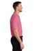 Port Authority K200/TLK200 Mens Wearever Signature Pique Short Sleeve Polo Shirt Awareness Pink Model Side