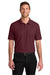 Port Authority K200/TLK200 Mens Wearever Signature Pique Short Sleeve Polo Shirt Burgundy Model Front