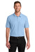 Port Authority K200/TLK200 Mens Wearever Signature Pique Short Sleeve Polo Shirt Cloud Blue Model Front