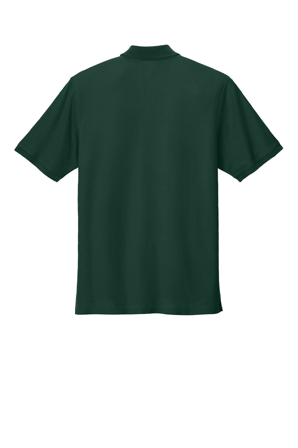 Port Authority K200/TLK200 Mens Wearever Signature Pique Short Sleeve Polo Shirt Dark Green Flat Back