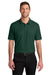 Port Authority K200/TLK200 Mens Wearever Signature Pique Short Sleeve Polo Shirt Dark Green Model Front