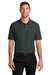 Port Authority K200/TLK200 Mens Wearever Signature Pique Short Sleeve Polo Shirt Smoke Grey Model Front