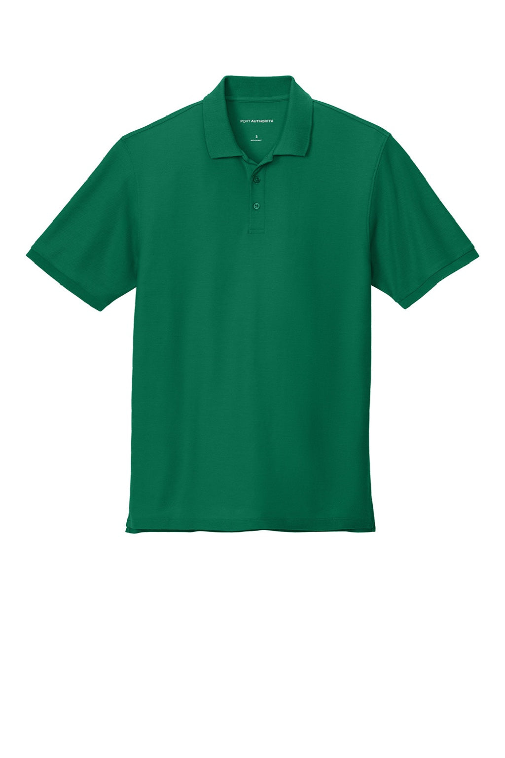 Port Authority K200/TLK200 Mens Wearever Signature Pique Short Sleeve Polo Shirt Kelly Green Flat Front