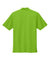 Port Authority K200/TLK200 Mens Wearever Signature Pique Short Sleeve Polo Shirt Lime Green Flat Back