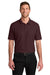 Port Authority K200/TLK200 Mens Wearever Signature Pique Short Sleeve Polo Shirt Maroon Model Front