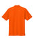 Port Authority K200/TLK200 Mens Wearever Signature Pique Short Sleeve Polo Shirt Neon Orange Flat Back