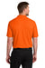 Port Authority K200/TLK200 Mens Wearever Signature Pique Short Sleeve Polo Shirt Neon Orange Model Back