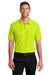 Port Authority K200/TLK200 Mens Wearever Signature Pique Short Sleeve Polo Shirt Neon Yellow Model Front