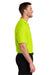 Port Authority K200/TLK200 Mens Wearever Signature Pique Short Sleeve Polo Shirt Neon Yellow Model Side