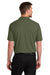 Port Authority K200/TLK200 Mens Wearever Signature Pique Short Sleeve Polo Shirt Olive Drab Green Model Back
