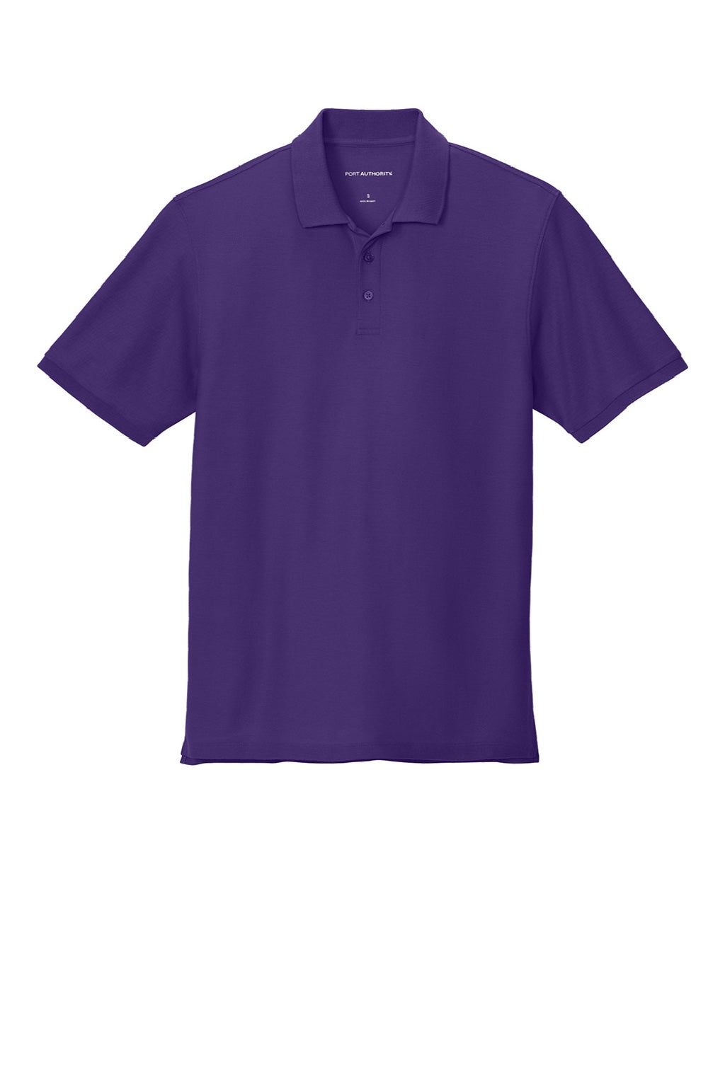 Port Authority K200/TLK200 Mens Wearever Signature Pique Short Sleeve Polo Shirt Prism Purple Flat Front
