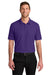 Port Authority K200/TLK200 Mens Wearever Signature Pique Short Sleeve Polo Shirt Prism Purple Model Front
