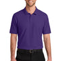 Port Authority Mens Wearever Signature Pique Short Sleeve Polo Shirt - Prism Purple - COMING SOON