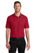 Port Authority K200/TLK200 Mens Wearever Signature Pique Short Sleeve Polo Shirt Red Model Front
