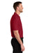 Port Authority K200/TLK200 Mens Wearever Signature Pique Short Sleeve Polo Shirt Rich Red Model Side