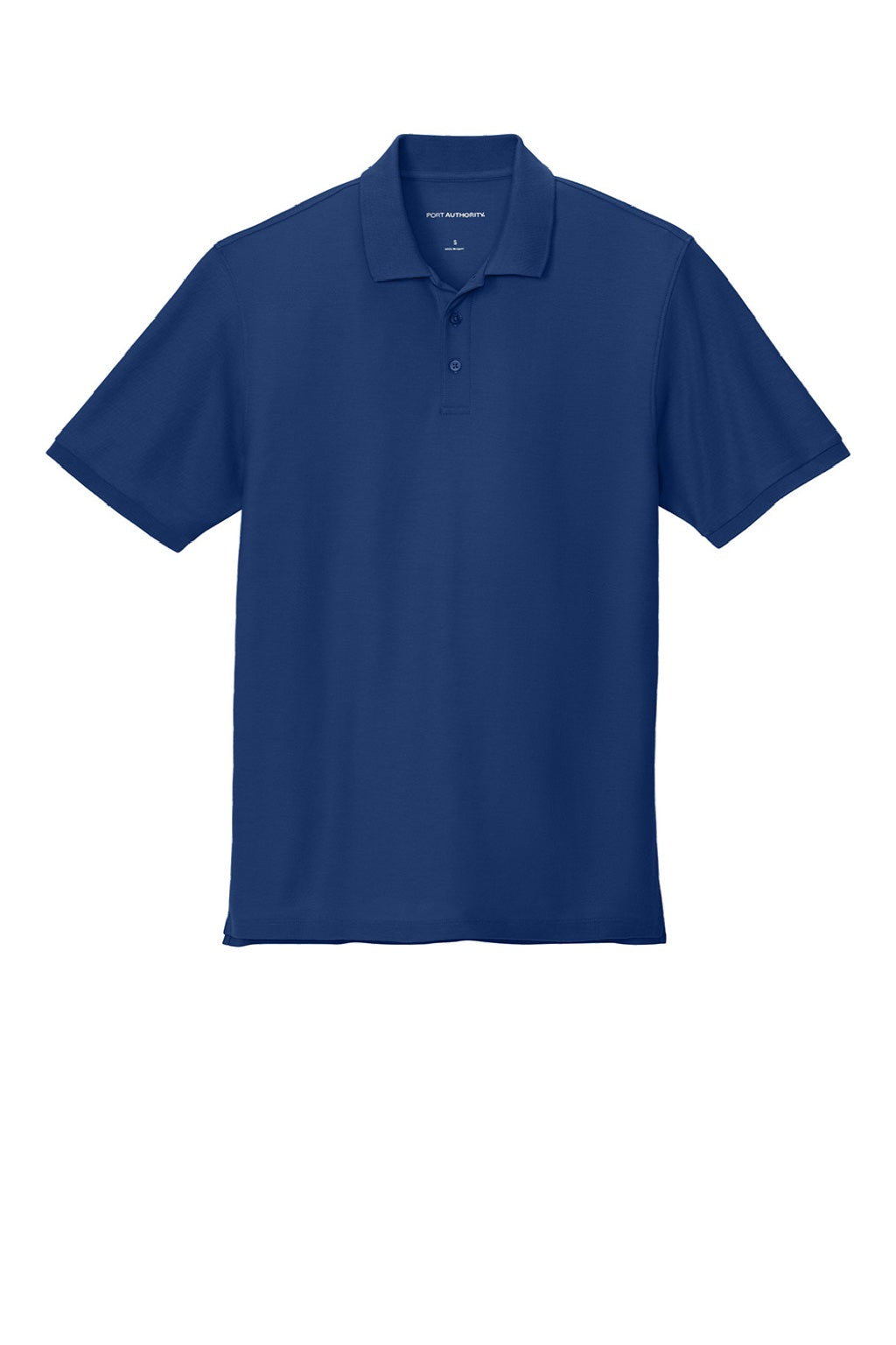 Port Authority K200/TLK200 Mens Wearever Signature Pique Short Sleeve Polo Shirt Royal Blue Flat Front