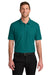 Port Authority K200/TLK200 Mens Wearever Signature Pique Short Sleeve Polo Shirt Teal Green Model Front