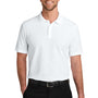 Port Authority Mens Wearever Signature Pique Short Sleeve Polo Shirt - White - COMING SOON