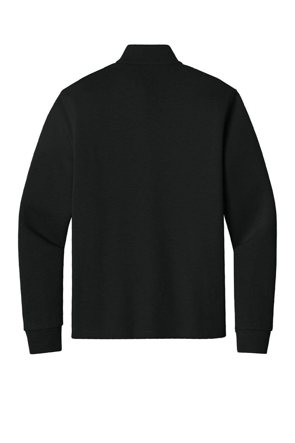 Port Authority K210 Mens Wearever Signature Double Pique 1/4 Zip Sweatshirt Deep Black Flat Back