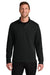 Port Authority K210 Mens Wearever Signature Double Pique 1/4 Zip Sweatshirt Deep Black Model Front