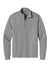 Port Authority K210 Mens Wearever Signature Double Pique 1/4 Zip Sweatshirt Gusty Grey Flat Front