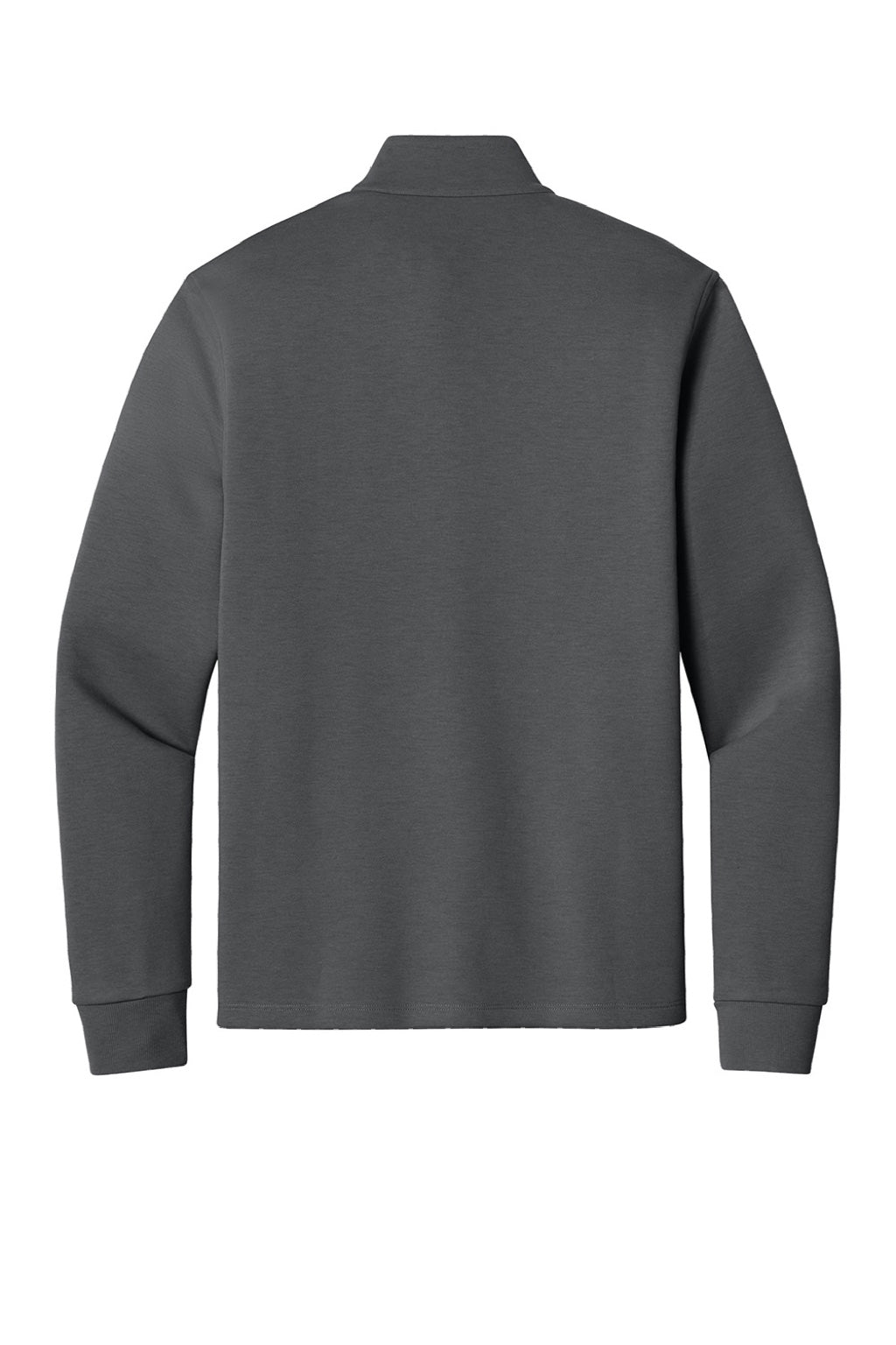 Port Authority K210 Mens Wearever Signature Double Pique 1/4 Zip Sweatshirt Storm Grey Flat Back