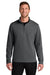 Port Authority K210 Mens Wearever Signature Double Pique 1/4 Zip Sweatshirt Storm Grey Model Front