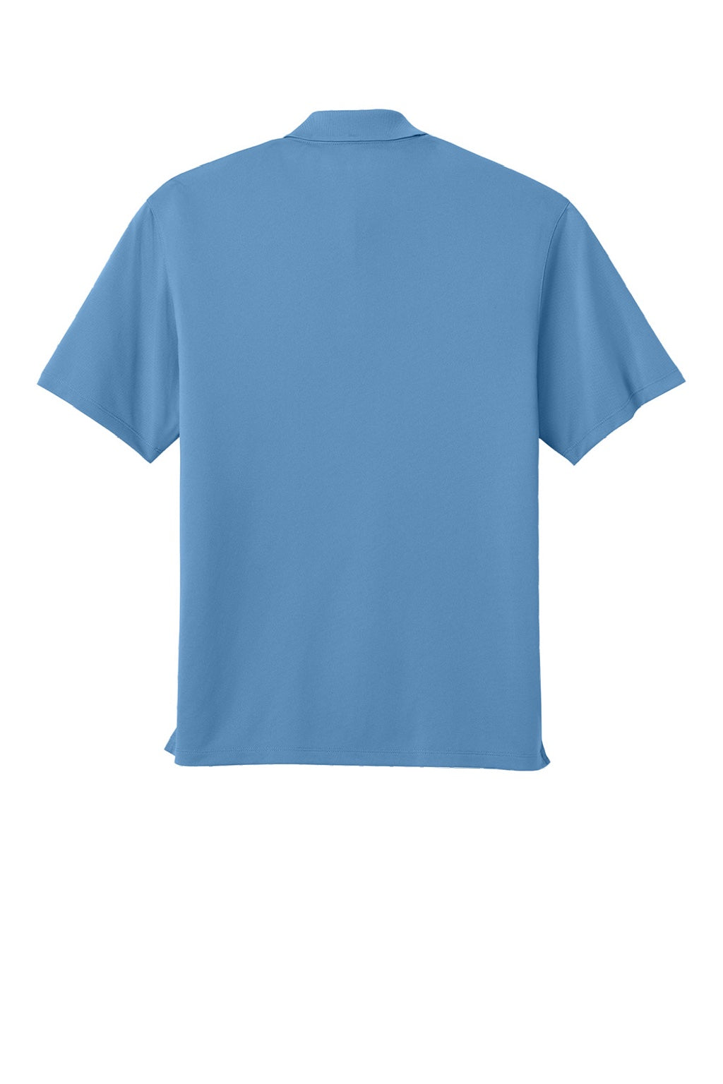 Port Authority K240 Mens Wearever Moisture Wicking Pique Short Sleeve Polo Shirt Carolina Blue Flat Back