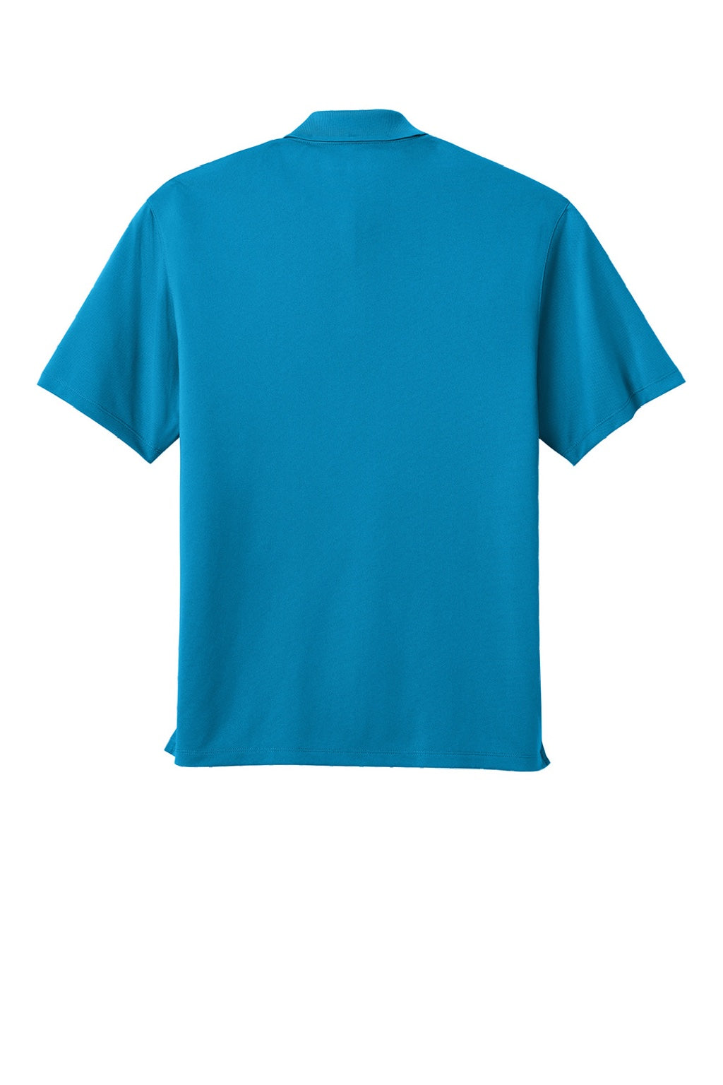 Port Authority K240 Mens Wearever Moisture Wicking Pique Short Sleeve Polo Shirt Parcel Blue Flat Back