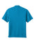 Port Authority K240 Mens Wearever Moisture Wicking Pique Short Sleeve Polo Shirt Parcel Blue Flat Back
