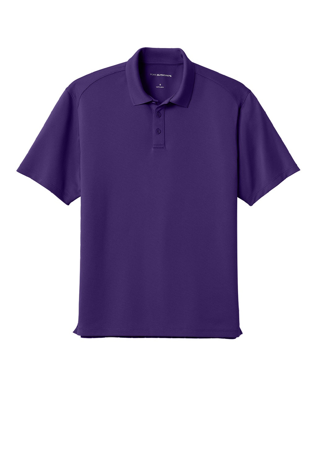 Port Authority K240 Mens Wearever Moisture Wicking Pique Short Sleeve Polo Shirt Prism Purple Flat Front