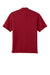 Port Authority K240 Mens Wearever Moisture Wicking Pique Short Sleeve Polo Shirt Rich Red Flat Back