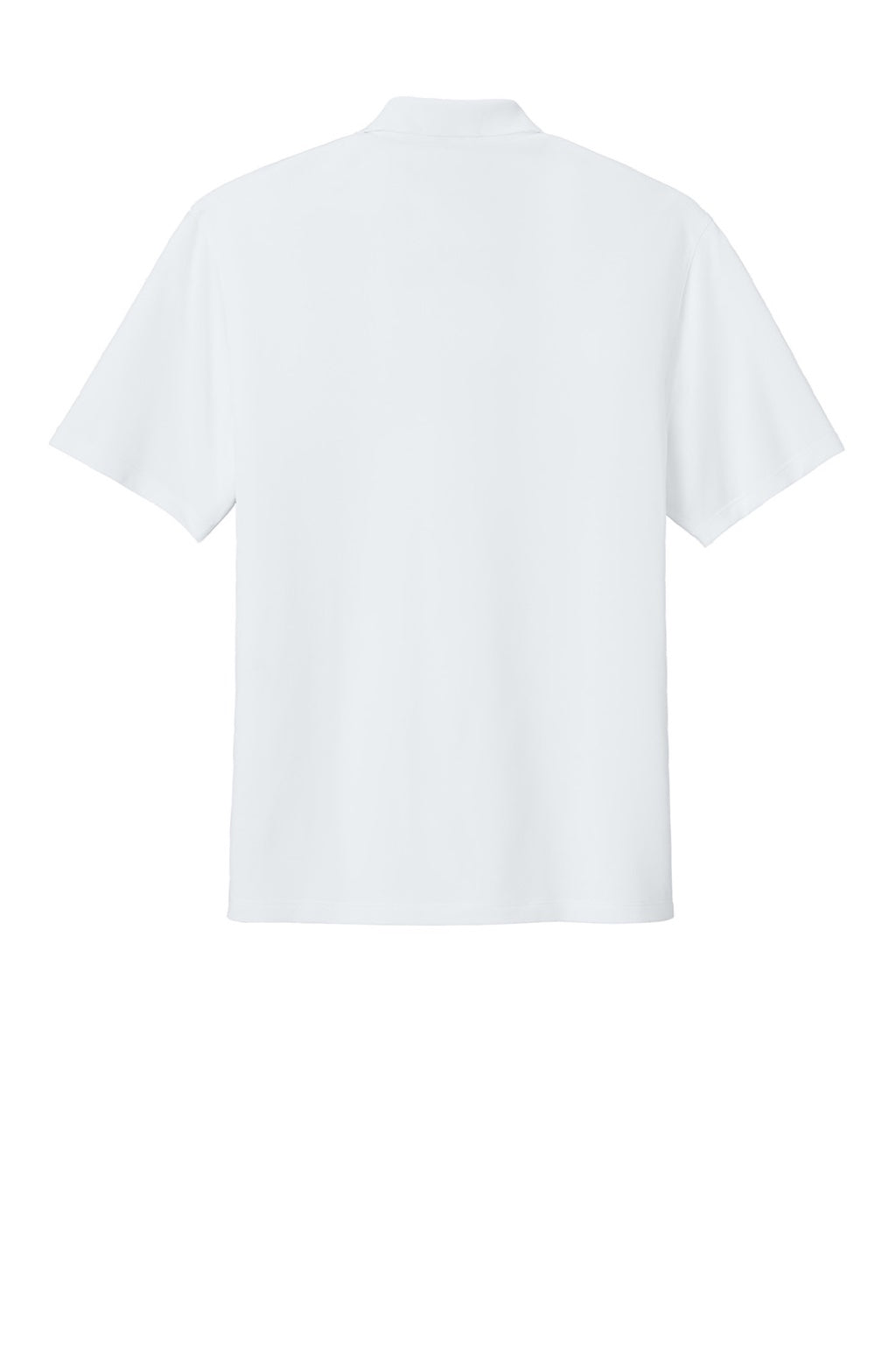 Port Authority K240 Mens Wearever Moisture Wicking Pique Short Sleeve Polo Shirt White Flat Back