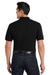 Port Authority K420P Mens Shrink Resistant Short Sleeve Polo Shirt w/ Pocket Black Model Back