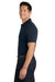 Port Authority K420P Mens Shrink Resistant Short Sleeve Polo Shirt w/ Pocket Navy Blue Model Side