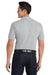 Port Authority K420P Mens Shrink Resistant Short Sleeve Polo Shirt w/ Pocket Oxford Grey Model Back