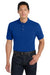 Port Authority K420P Mens Shrink Resistant Short Sleeve Polo Shirt w/ Pocket Royal Blue Model Front