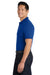 Port Authority K420P Mens Shrink Resistant Short Sleeve Polo Shirt w/ Pocket Royal Blue Model Side