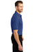 Port Authority K420/TLK420 Mens Shrink Resistant Short Sleeve Polo Shirt Royal Blue Model Side