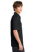 Sport-Tek K469/TK469 Mens Dri-Mesh Moisture Wicking Short Sleeve Polo Shirt Black Model Side