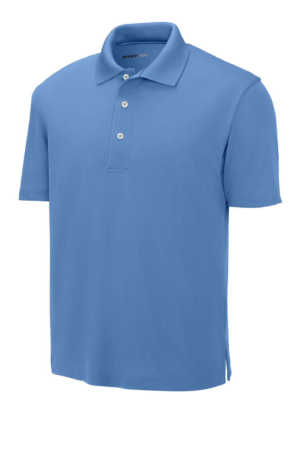 Sport-Tek K469/TK469 Mens Dri-Mesh Moisture Wicking Short Sleeve Polo Shirt Blueberry Flat Front