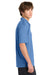 Sport-Tek K469/TK469 Mens Dri-Mesh Moisture Wicking Short Sleeve Polo Shirt Blueberry Model Side