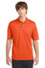 Sport-Tek K469/TK469 Mens Dri-Mesh Moisture Wicking Short Sleeve Polo Shirt Bright Orange Model Front