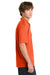 Sport-Tek K469/TK469 Mens Dri-Mesh Moisture Wicking Short Sleeve Polo Shirt Bright Orange Model Side