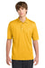 Sport-Tek K469/TK469 Mens Dri-Mesh Moisture Wicking Short Sleeve Polo Shirt Gold Model Front