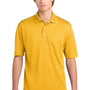 Sport-Tek Mens Dri-Mesh Moisture Wicking Short Sleeve Polo Shirt - Gold