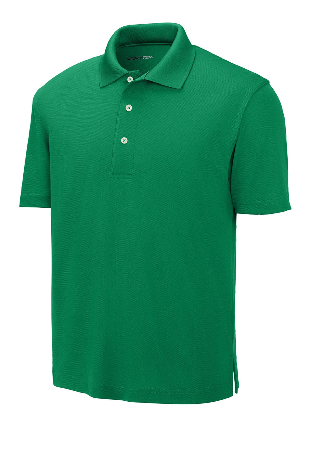 Sport-Tek K469/TK469 Mens Dri-Mesh Moisture Wicking Short Sleeve Polo Shirt Kelly Green Flat Front