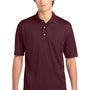 Sport-Tek Mens Dri-Mesh Moisture Wicking Short Sleeve Polo Shirt - Maroon